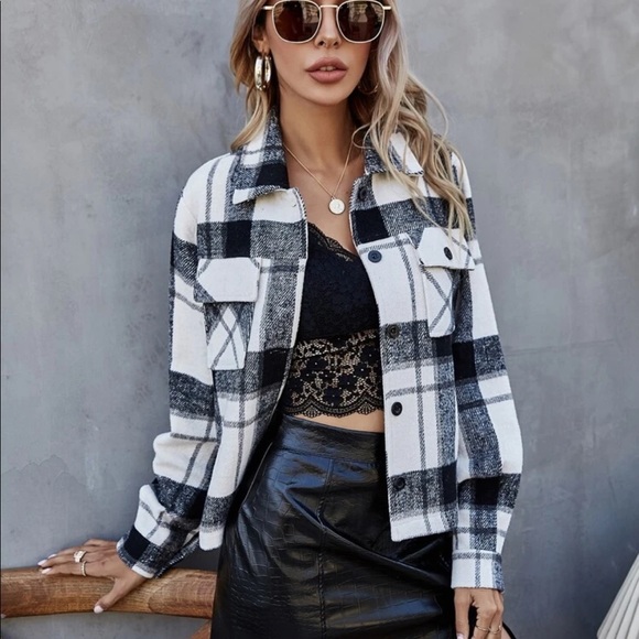 Plaid flap pocket jacket - Picture 6 of 6